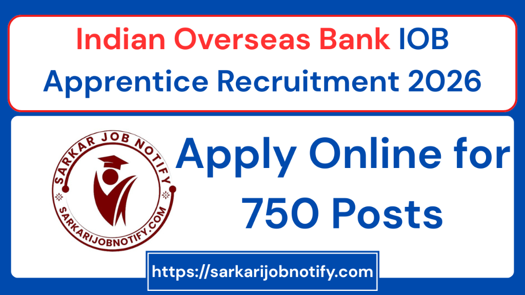 IOB Apprentice Recruitment 2026